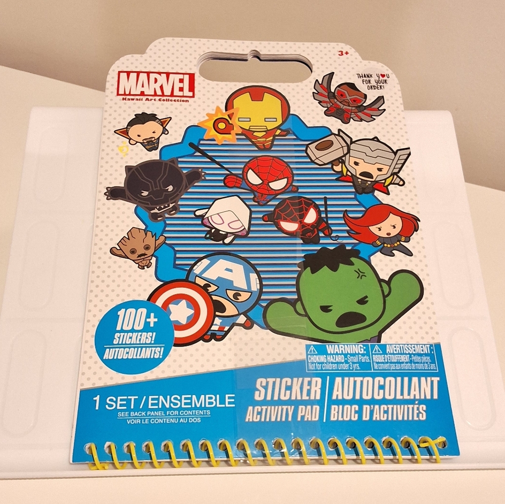 Marvel Avengers Superhero Sticker Activity Pad, 100+ Stickers Activity Book, New
